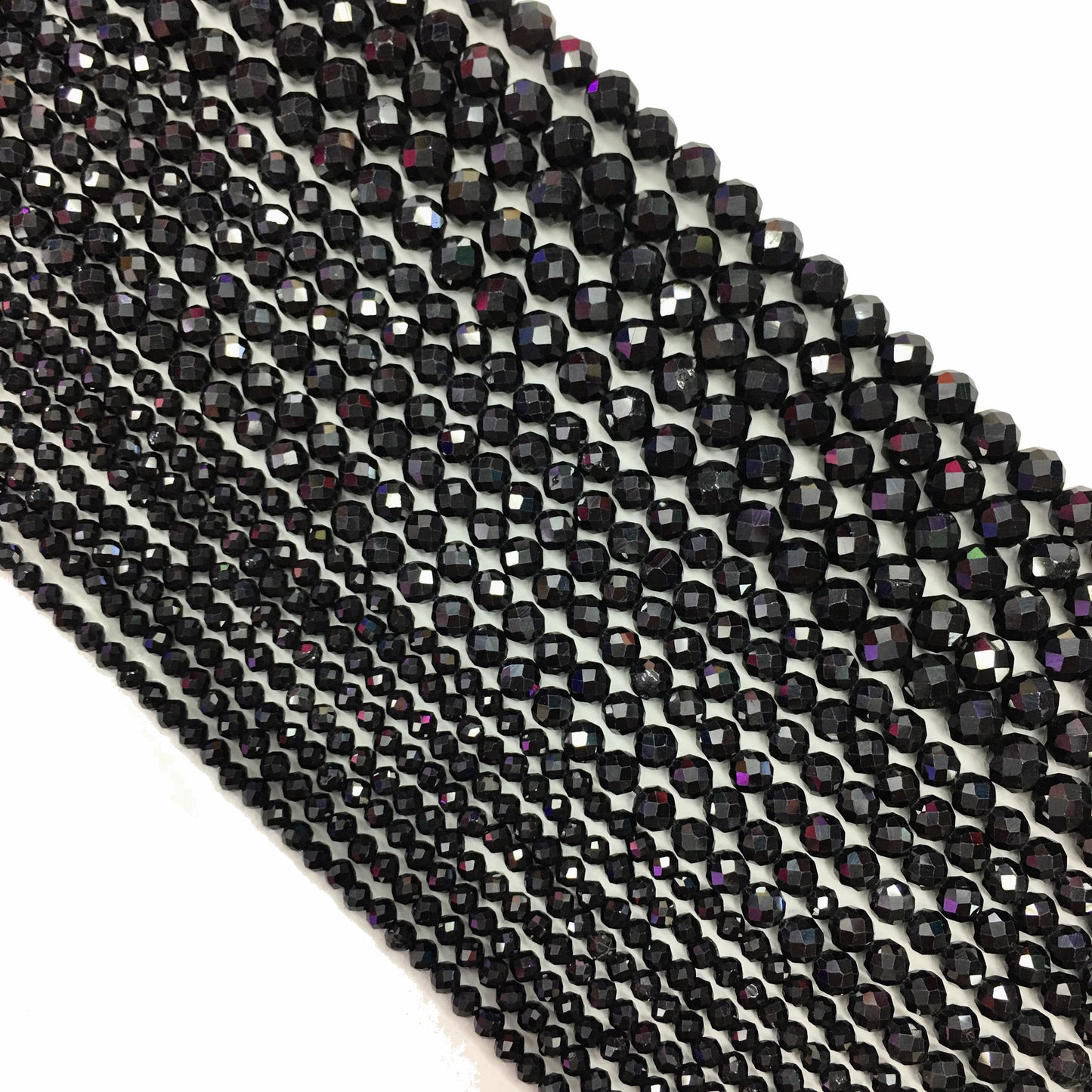 Natural Black Spinel Small Size Loose Beads