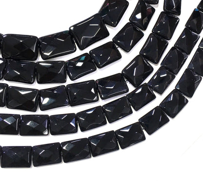 Retangle Shape Black Onyx Beads