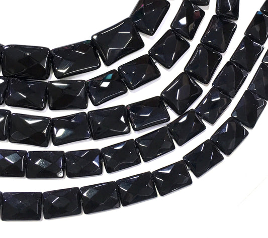 Retangle Shape Black Onyx Beads