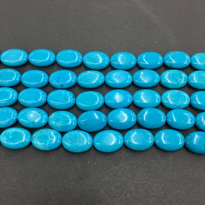 Oval Shape Turquoise Beads