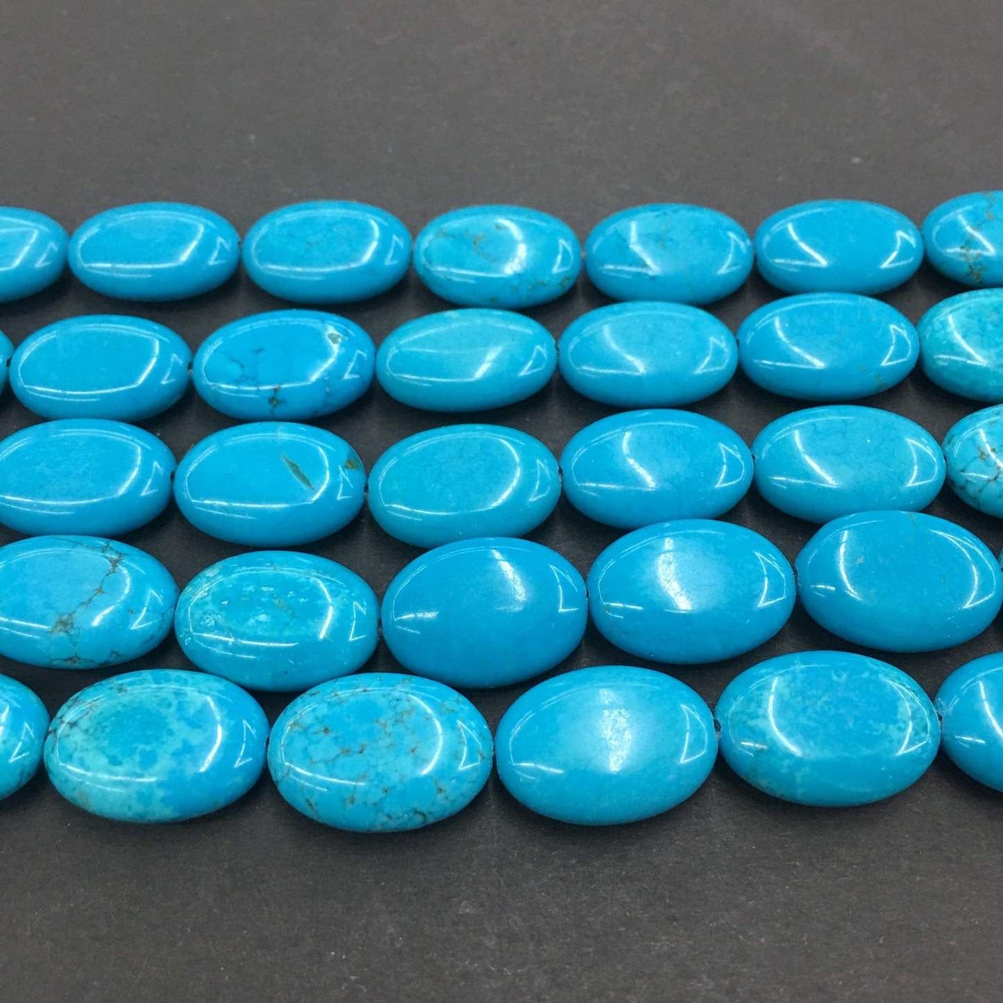 Oval Shape Turquoise Beads