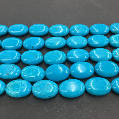 Oval Shape Turquoise Beads