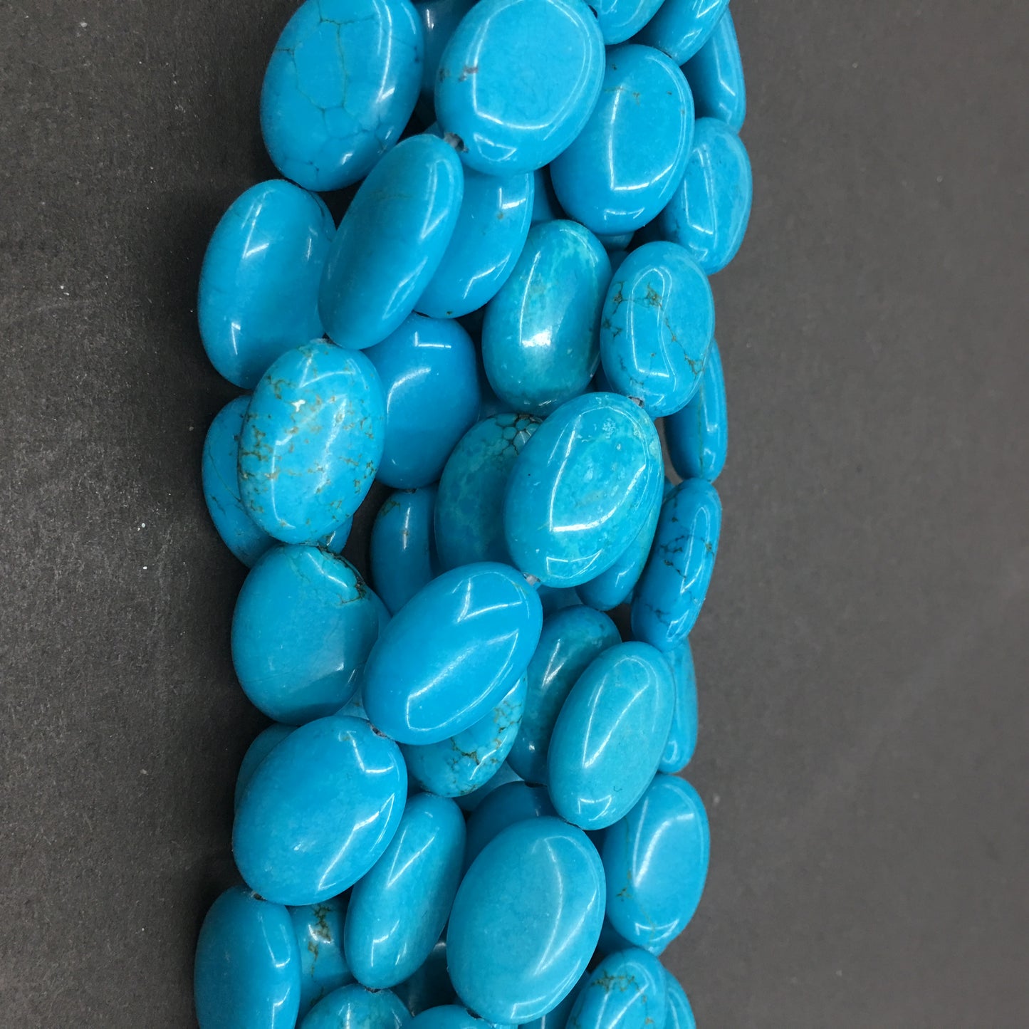 Oval Shape Turquoise Beads