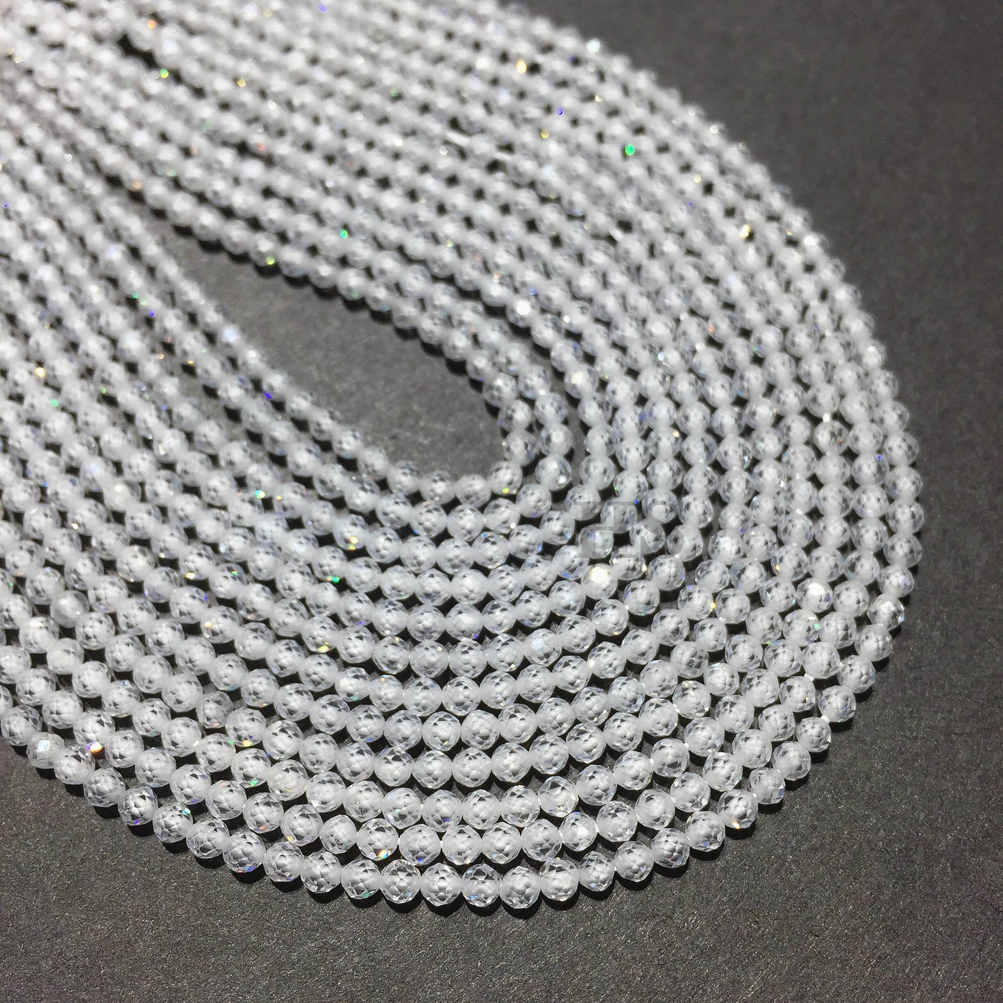 Natural White CZ Small Size Loose Beads