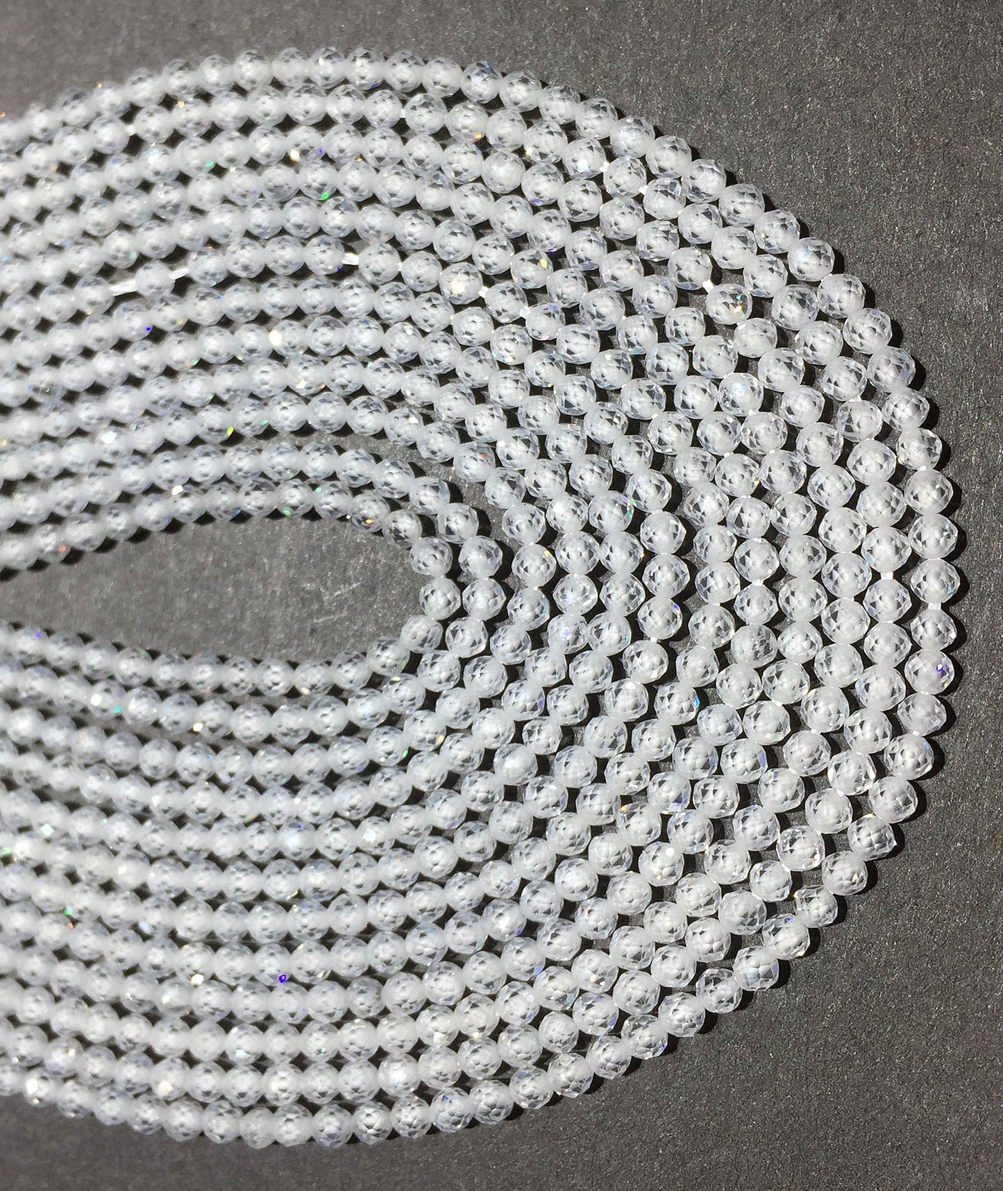Natural White CZ Small Size Loose Beads