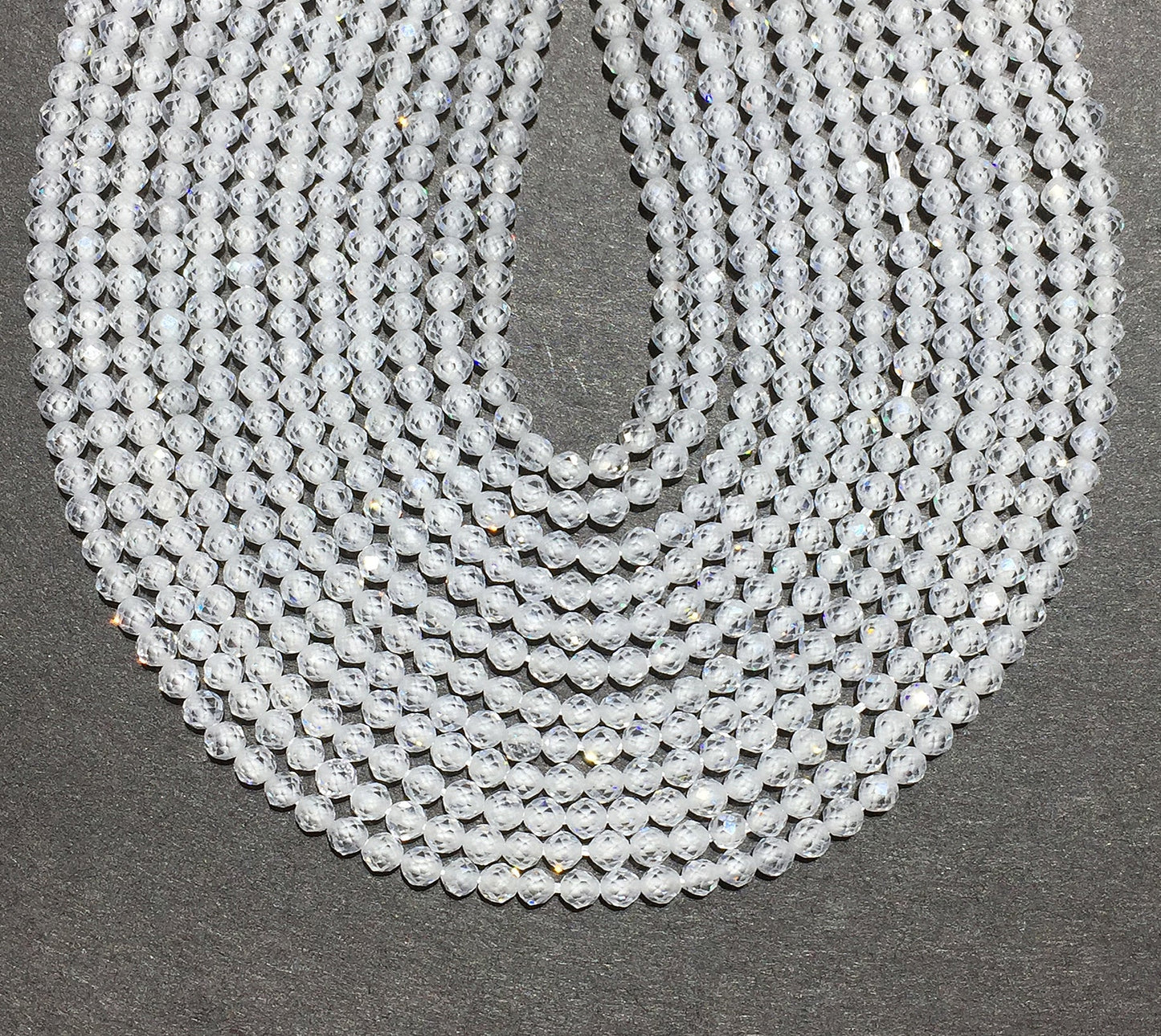 Natural White CZ Small Size Loose Beads