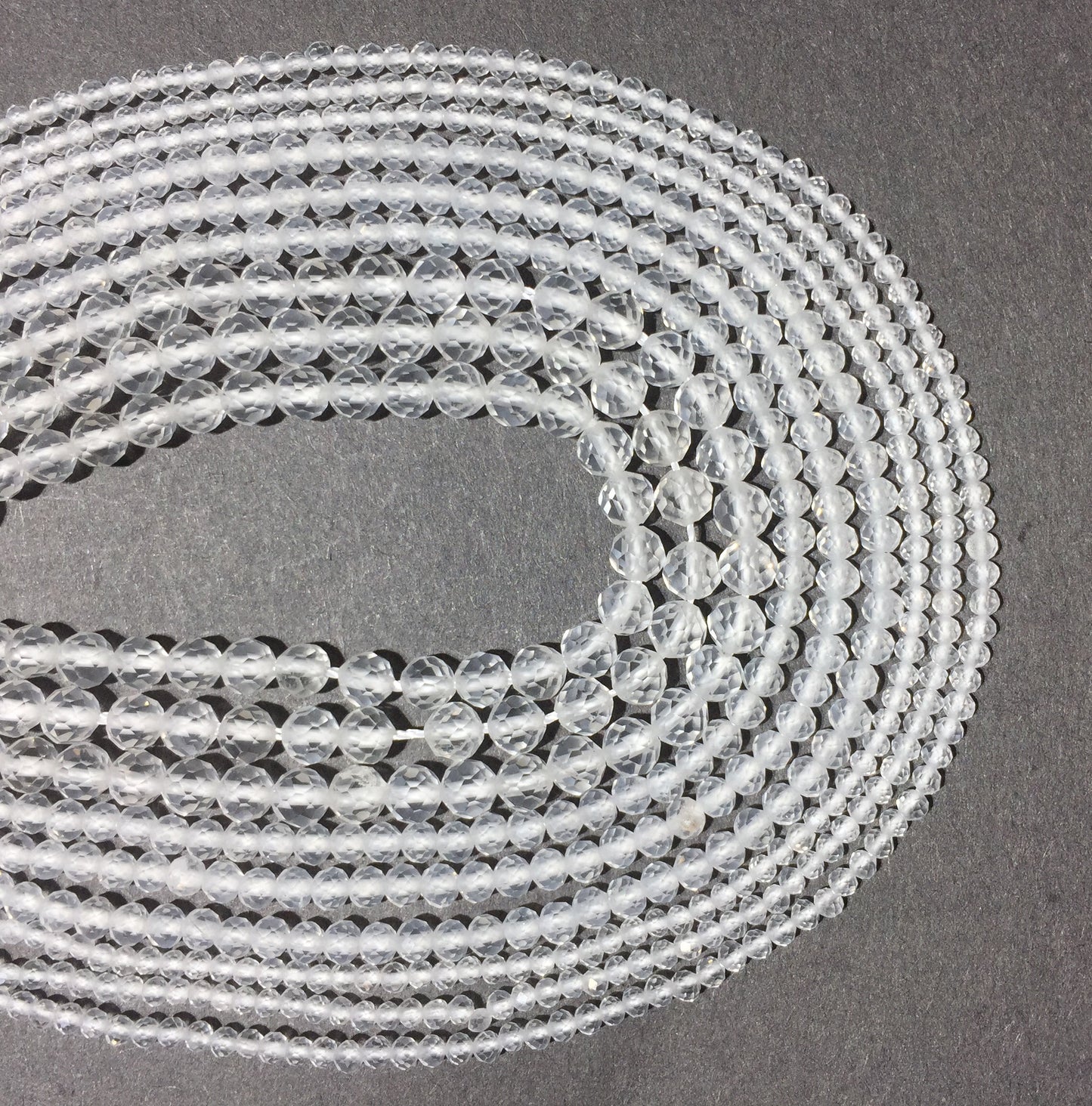 Natural Crystal Clear Quartz Small Size Loose Beads