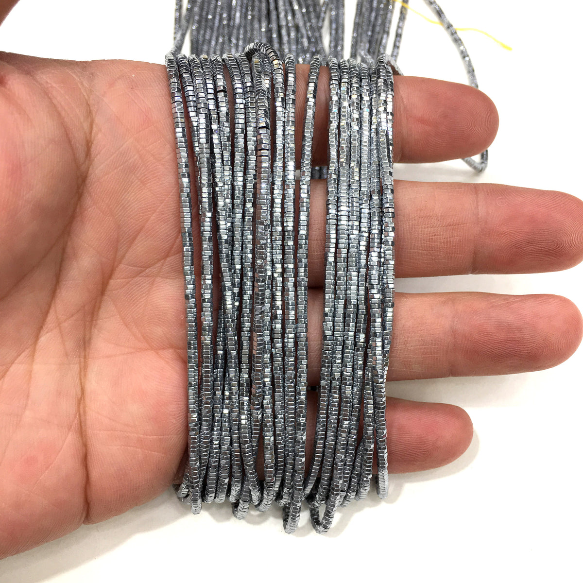 Rondelle Shape Hematite Beads 1x2mm