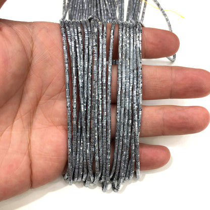 Rondelle Shape Hematite Beads 1x2mm