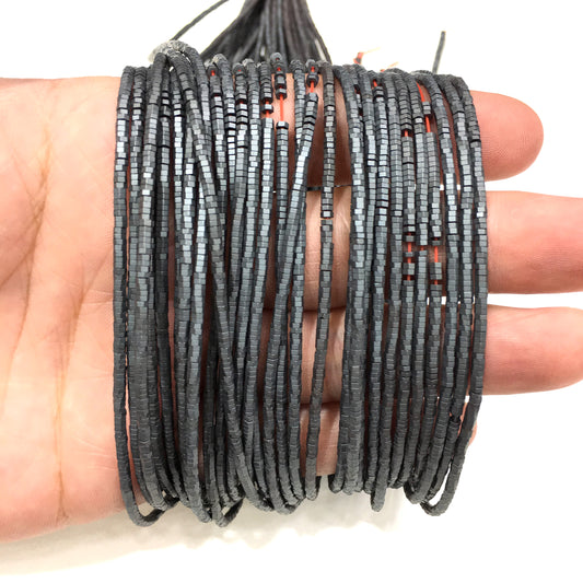 Rondelle Shape Hematite Beads 1x2mm