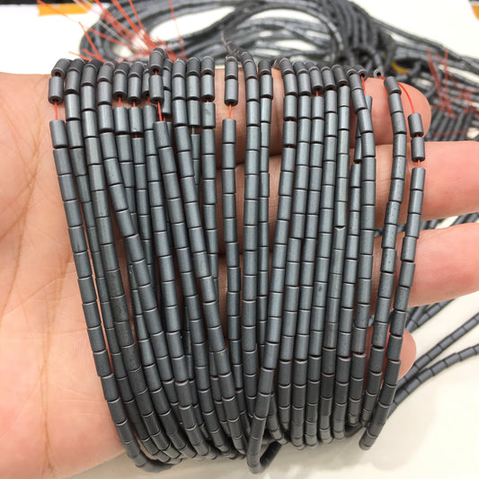 Tube Shape Hematite Beads