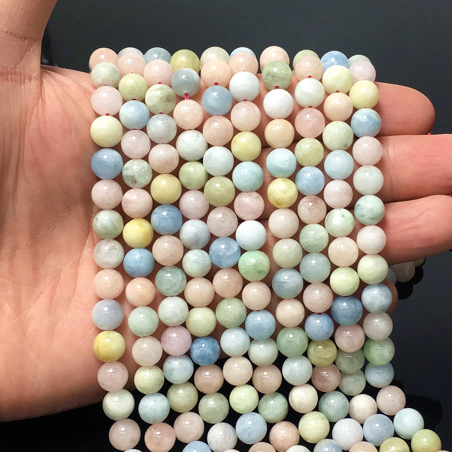 Higher Quality Morganite Round Beads