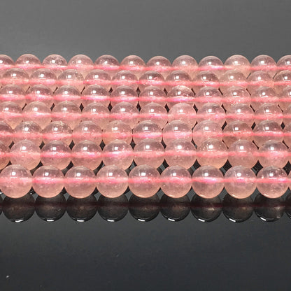 Higher Quality Strawberry Quartz Round Beads