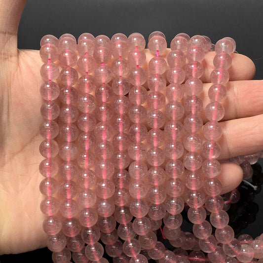 Higher Quality Strawberry Quartz Round Beads