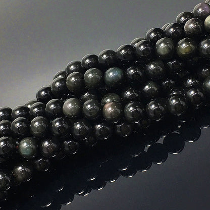 Higher Quality Rainbow Obsidian Round Beads