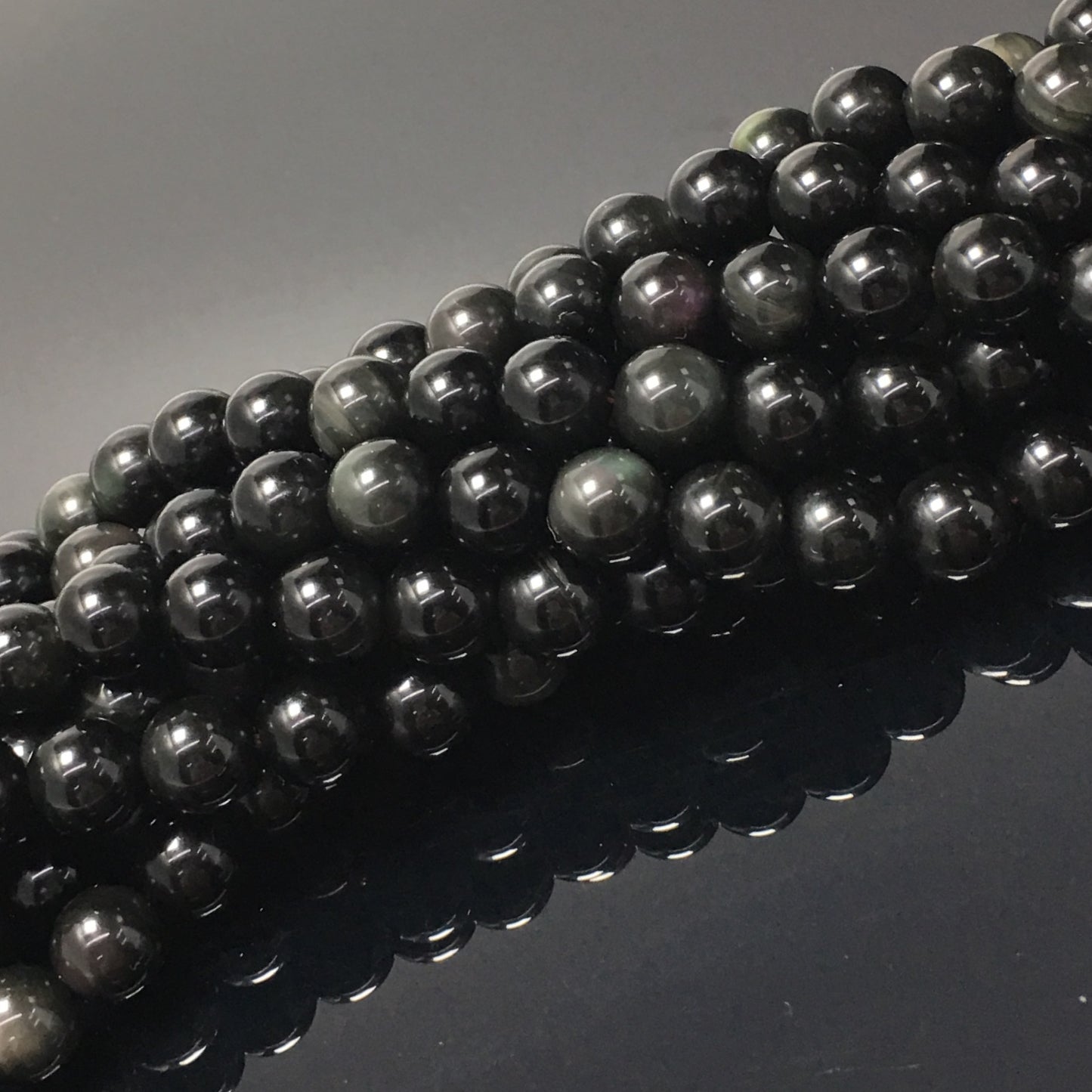 Higher Quality Rainbow Obsidian Round Beads