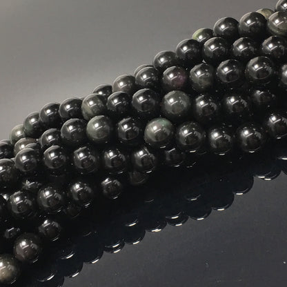 Higher Quality Rainbow Obsidian Round Beads