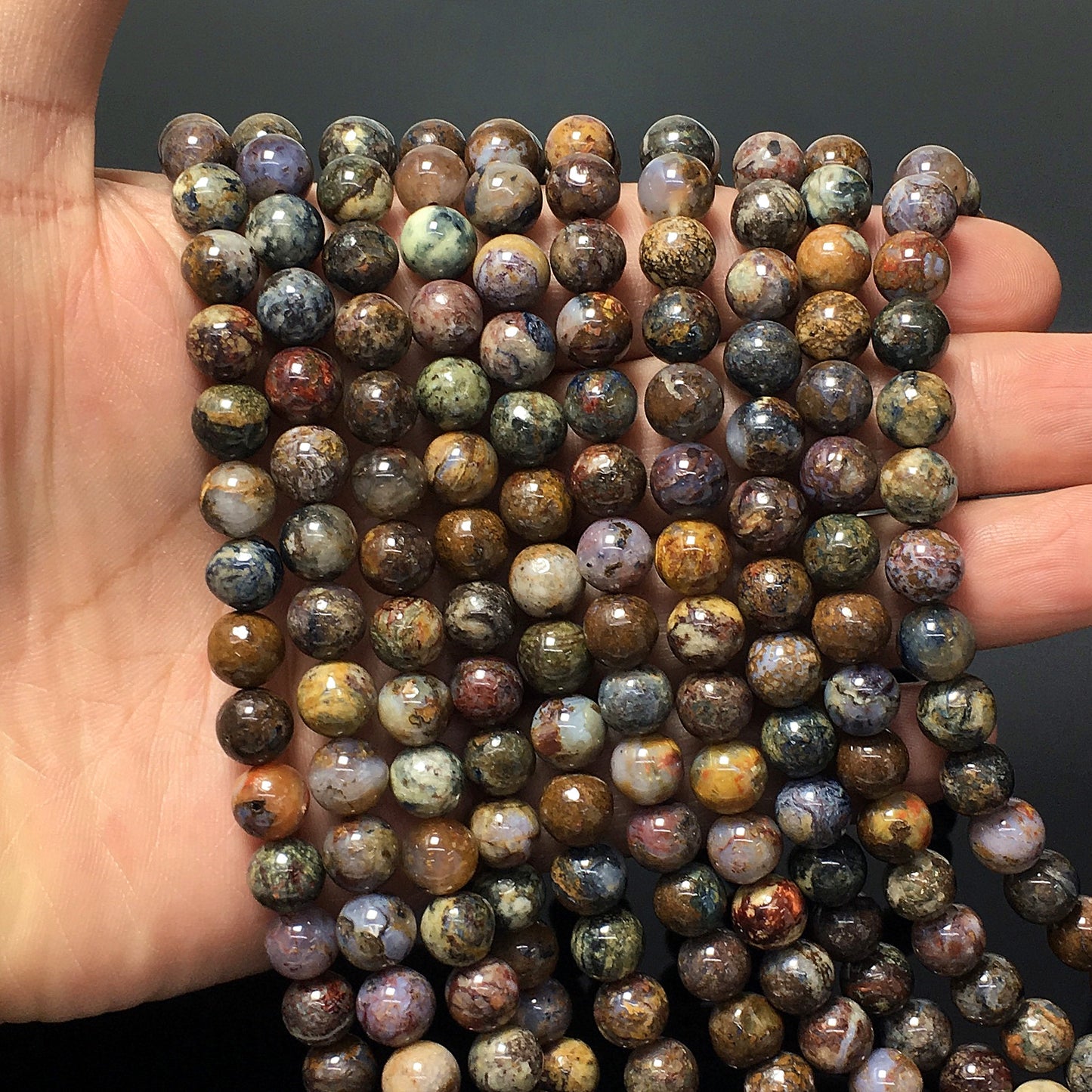 Higher Quality Pietersite Round Beads