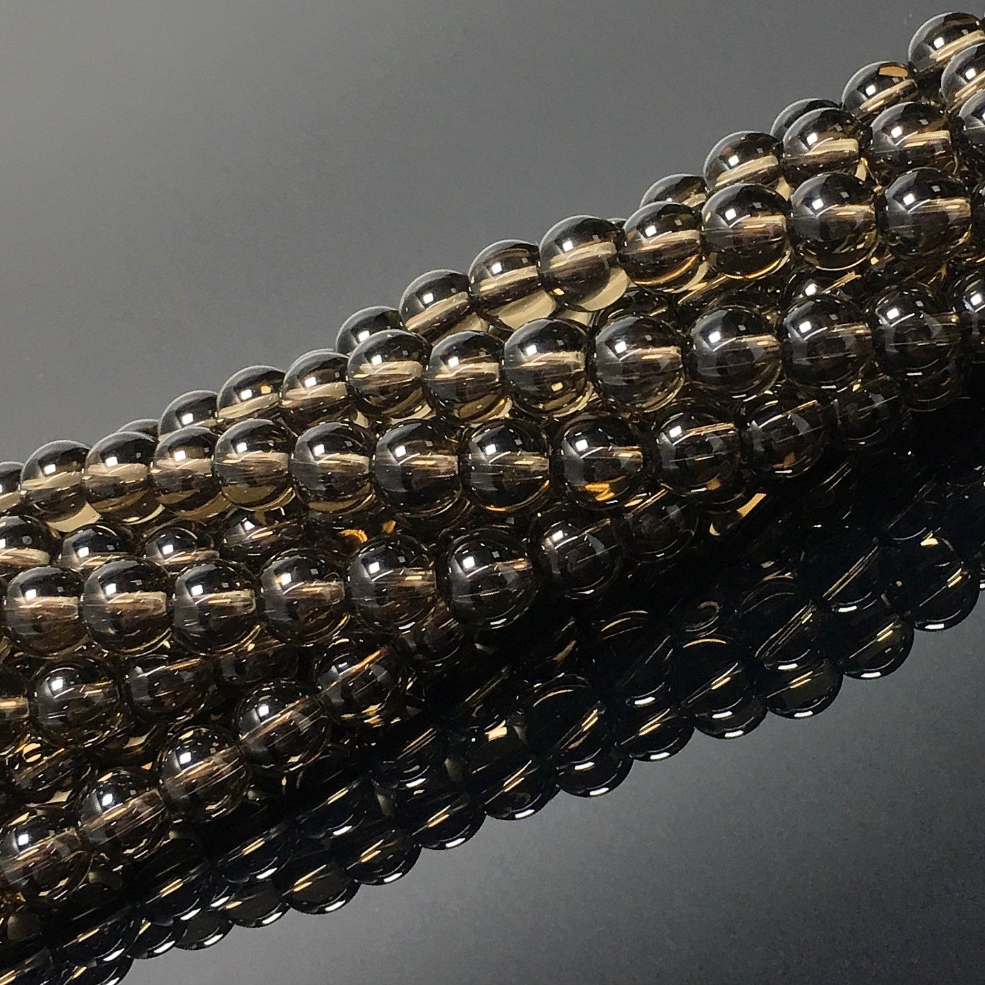 Higher Quality Smoky Quartz Round Beads