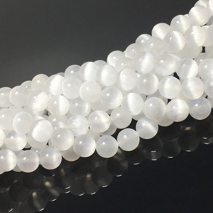 Higher Quality Selenite Round Beads