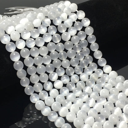 Higher Quality Selenite Round Beads