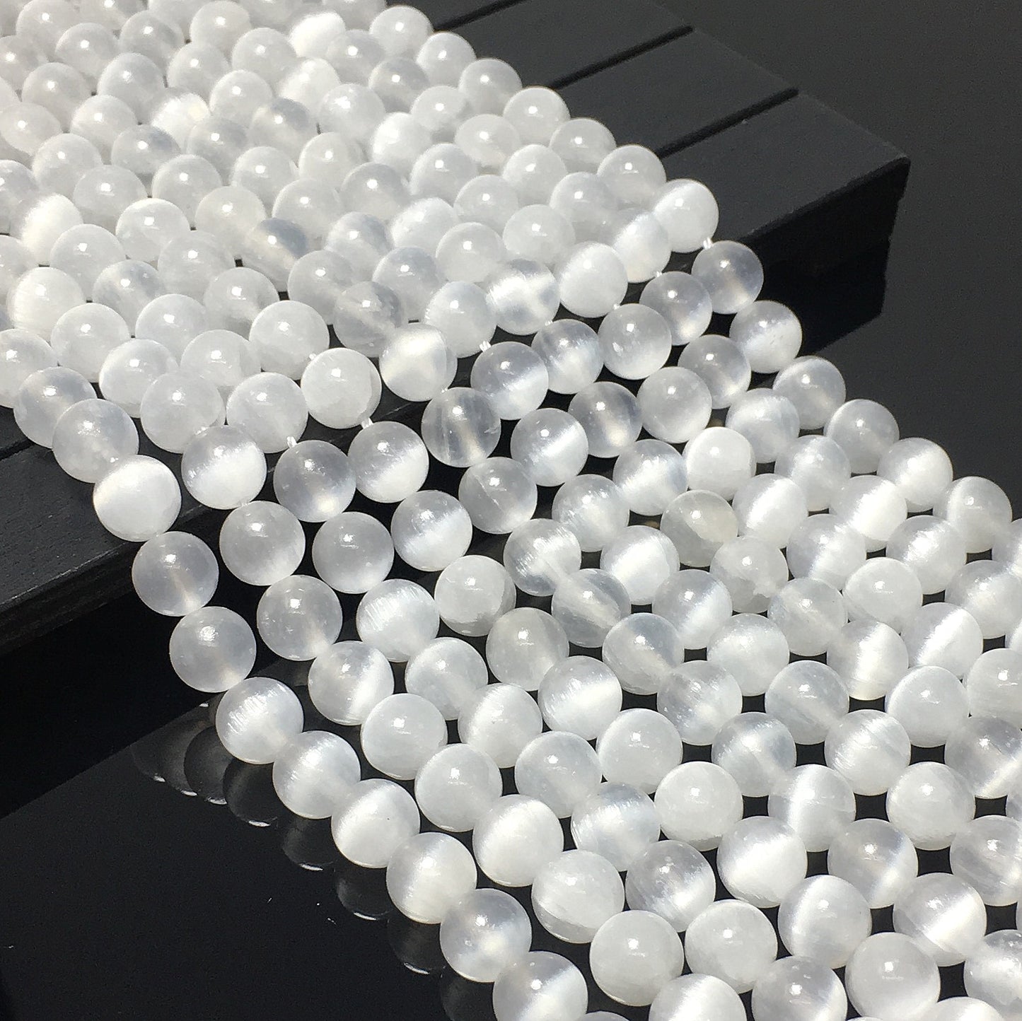 Higher Quality Selenite Round Beads