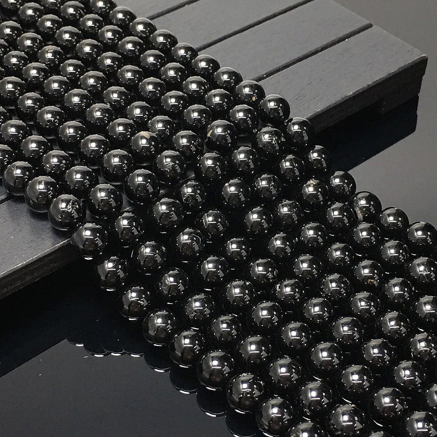 Higher Quality Black Tourmaline Round Beads