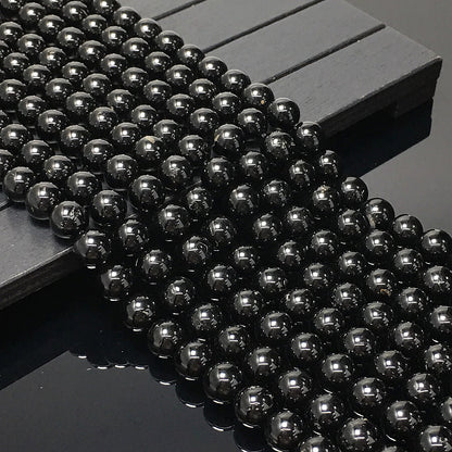 Higher Quality Black Tourmaline Round Beads