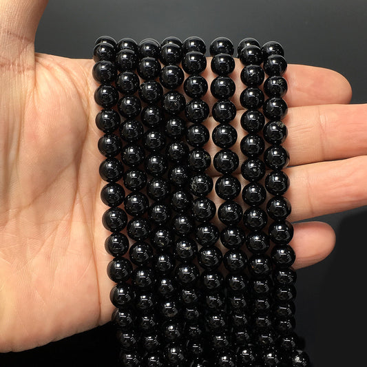 Higher Quality Black Tourmaline Round Beads