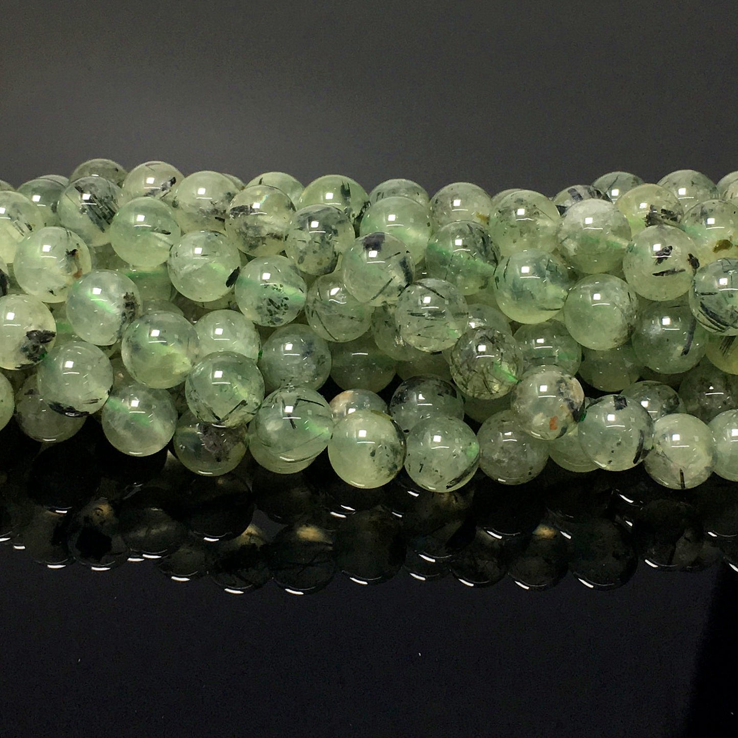Higher Quality Prehnite Round Beads