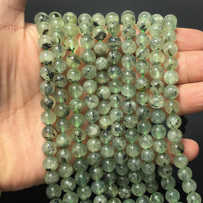 Higher Quality Prehnite Round Beads