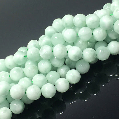 Higher Quality Green Angelite Round Beads