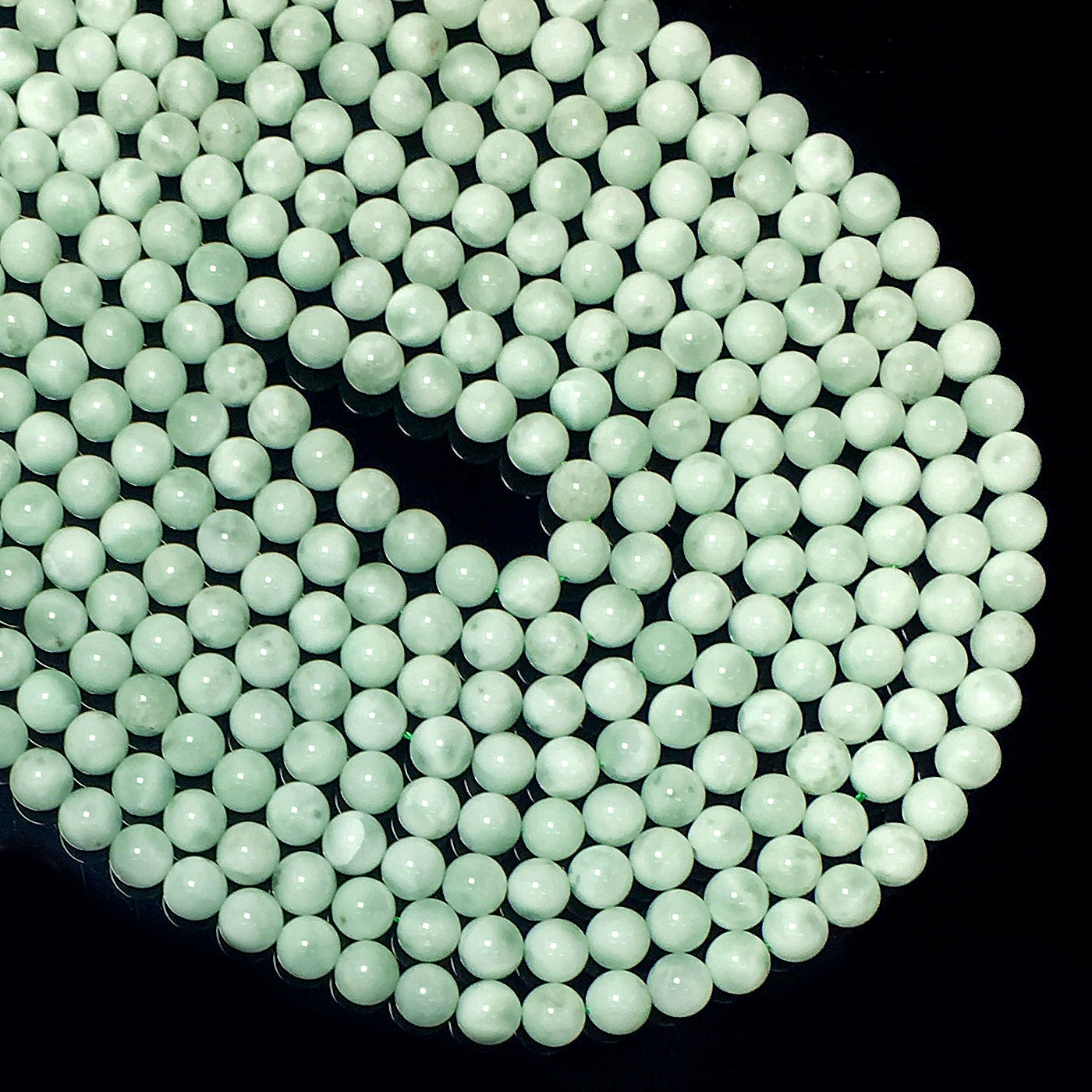 Higher Quality Green Angelite Round Beads
