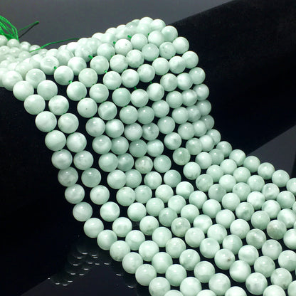 Higher Quality Green Angelite Round Beads
