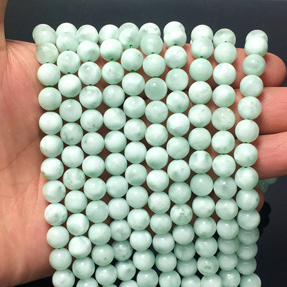 Higher Quality Green Angelite Round Beads