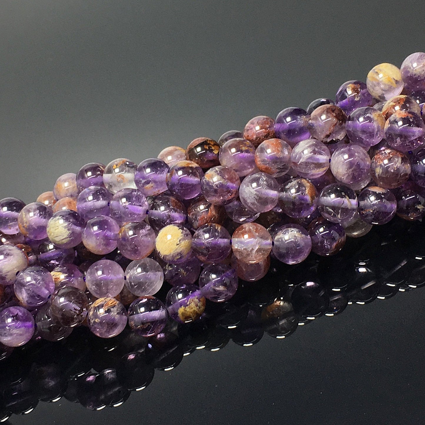 Higher Quality Purple Phantom Round Beads