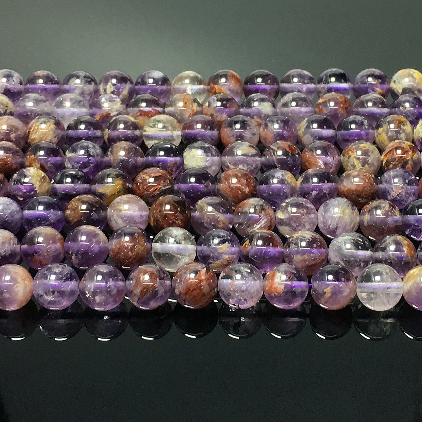 Higher Quality Purple Phantom Round Beads