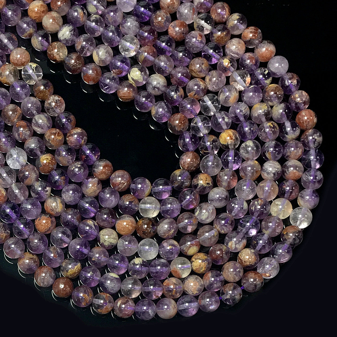 Higher Quality Purple Phantom Round Beads