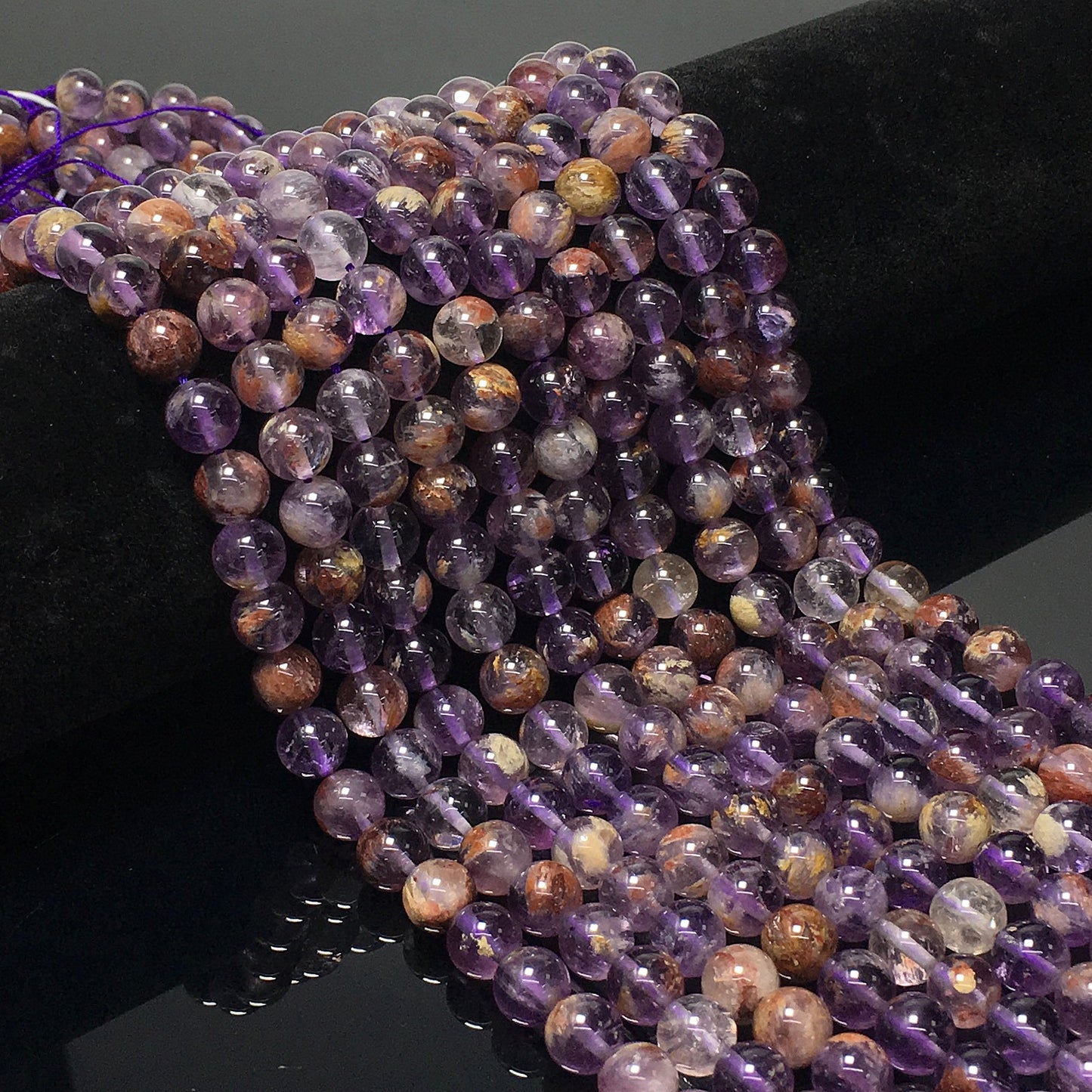 Higher Quality Purple Phantom Round Beads