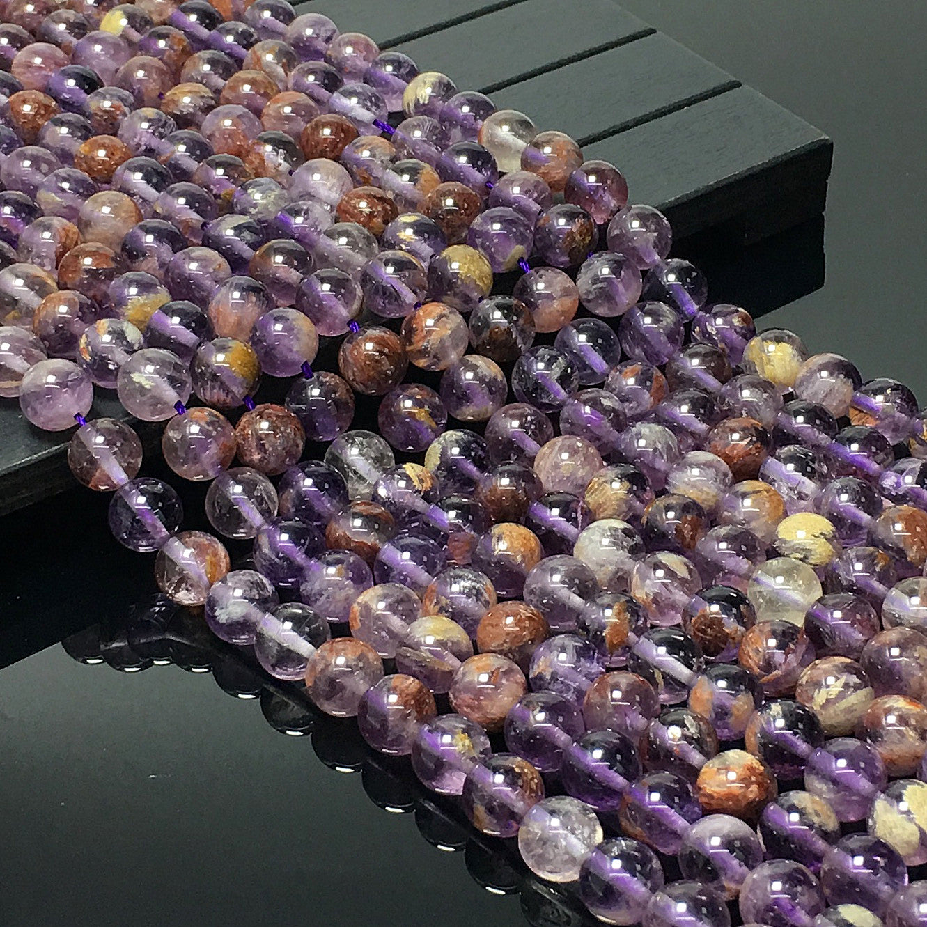Higher Quality Purple Phantom Round Beads