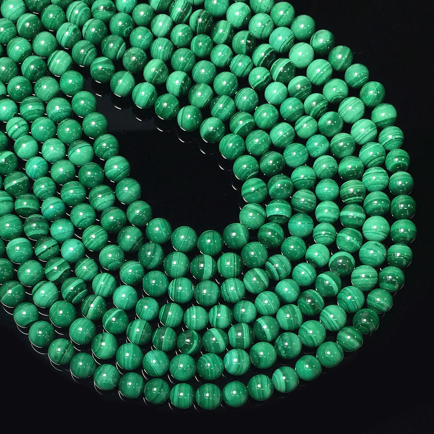 Higher Quality Malachite Round Beads