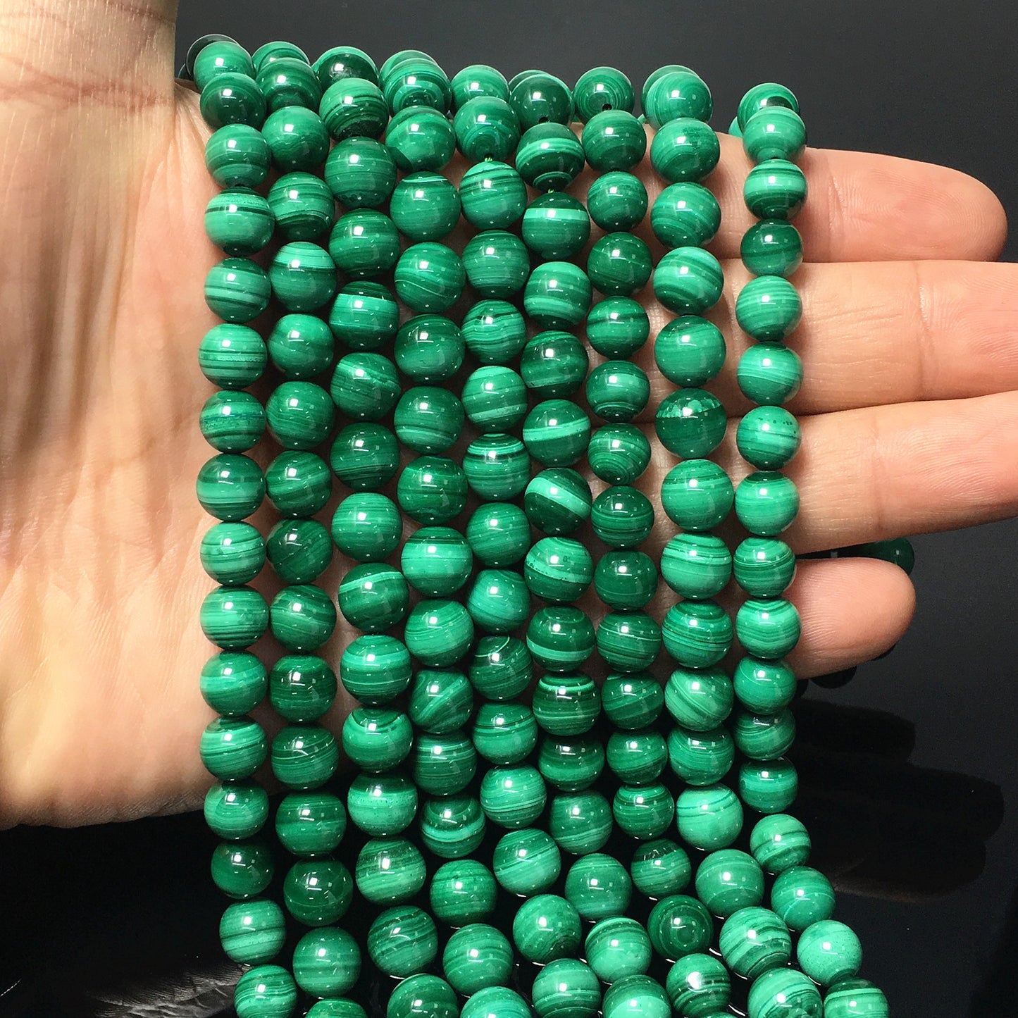 Higher Quality Malachite Round Beads