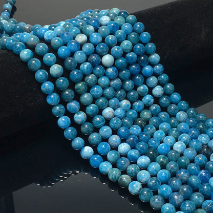 Higher Quality Blue Apatite Round Beads