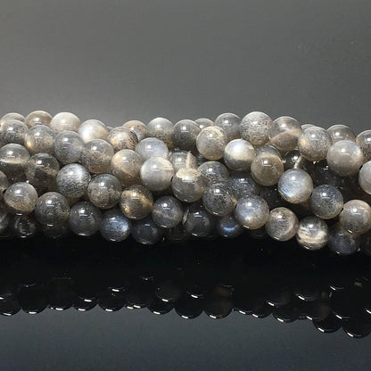 Higher Quality Grey Moonstone Round Beads