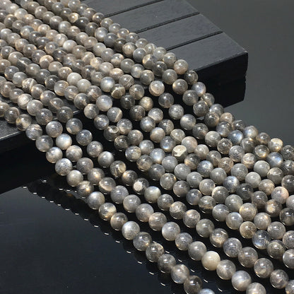 Higher Quality Grey Moonstone Round Beads