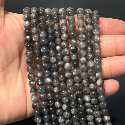 Higher Quality Grey Moonstone Round Beads