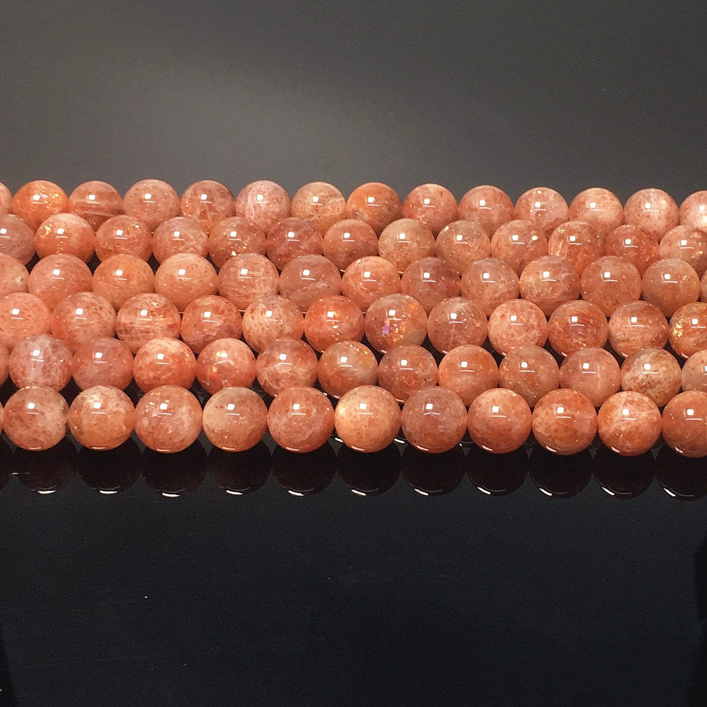 Higher Quality Gold Sunstone Round Beads