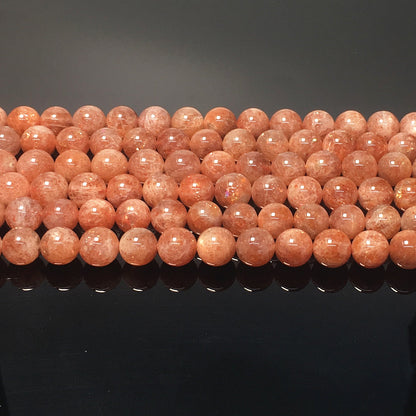 Higher Quality Gold Sunstone Round Beads