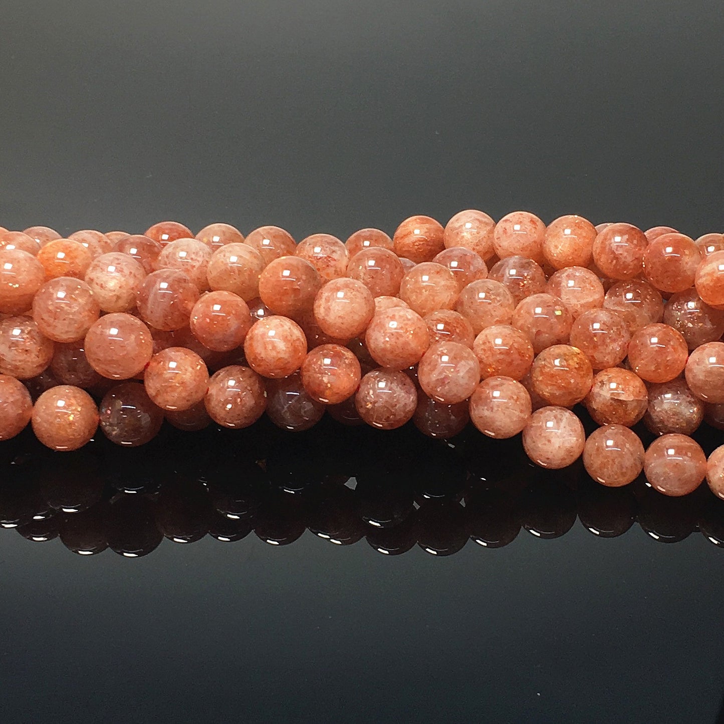 Higher Quality Gold Sunstone Round Beads