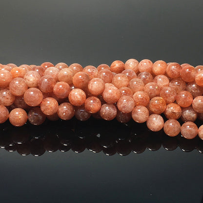 Higher Quality Gold Sunstone Round Beads